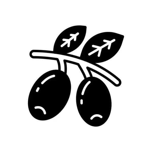 Icona Degli Ulivi Nel Vettore Logotipo — Vettoriale Stock