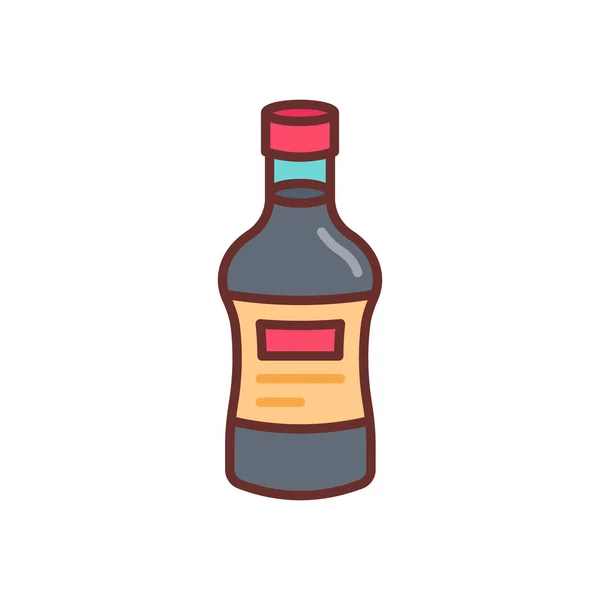 Worcestershire Icône Sauce Dans Vecteur Logotype — Image vectorielle