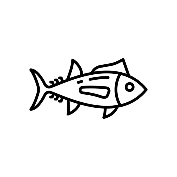 Tuna Icon Vector Logotype — Stock Vector