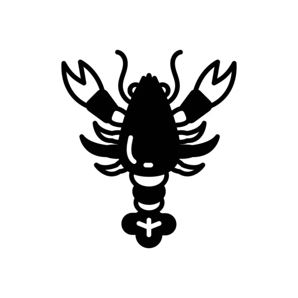 Icône Homard Dans Vecteur Logotype — Image vectorielle