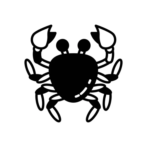 Icône Crabe Vecteur Logotype — Image vectorielle
