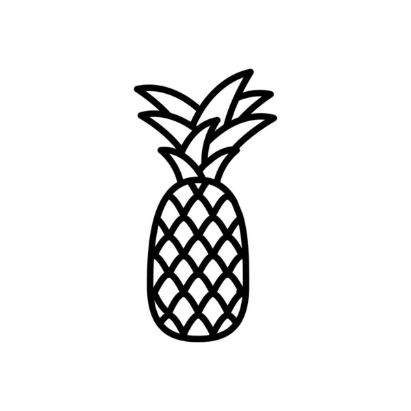 stock vector Pineapple icon in vector. Logotype