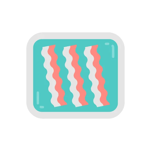 Icona Del Bacon Nel Vettore Logotipo — Vettoriale Stock