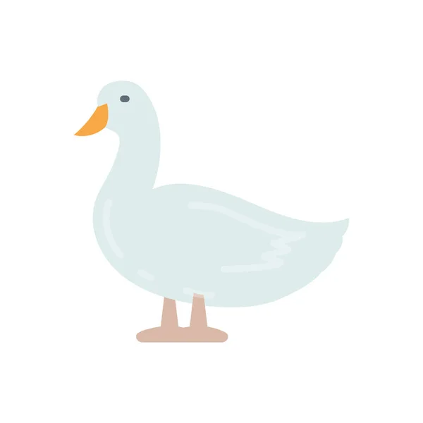 Duck Ikonen Vektor Logotyp — Stock vektor