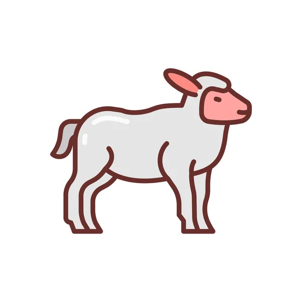 Lamm Symbol Vektor Logotyp — Stockvektor