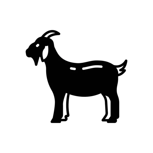 Ícone Cabra Vetor Logotipo — Vetor de Stock