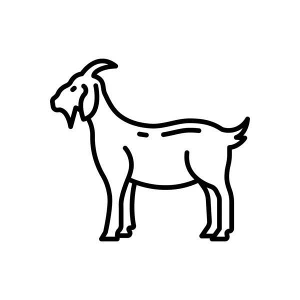 Козий Значок Векторе Логотип — стоковый вектор