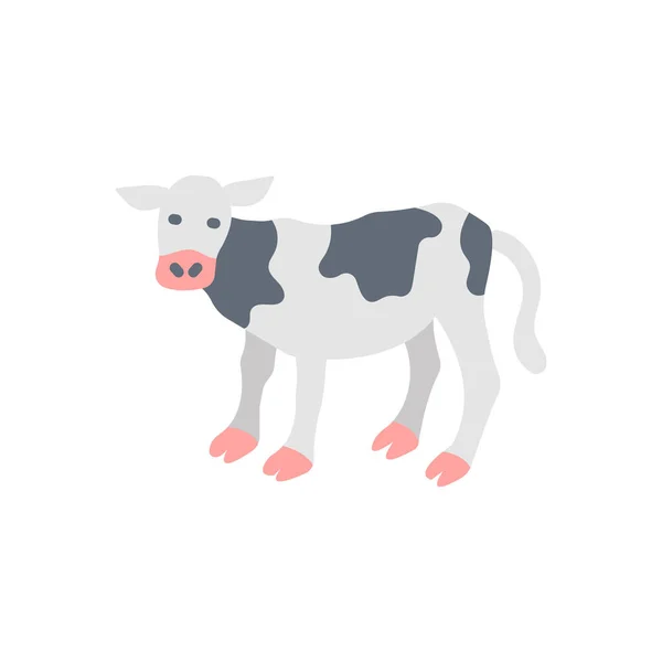 Kalvkött Ikon Vektor Logotyp — Stock vektor