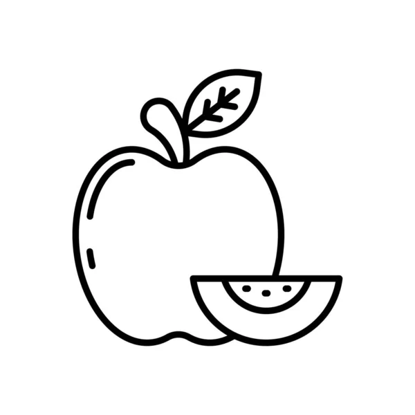 Значок Яблока Векторе Логотип — стоковый вектор