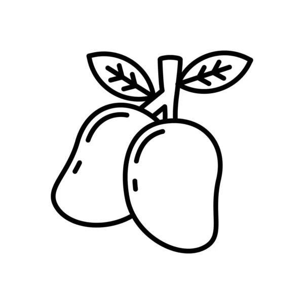 Mango Ikonen Vektor Logotyp — Stock vektor