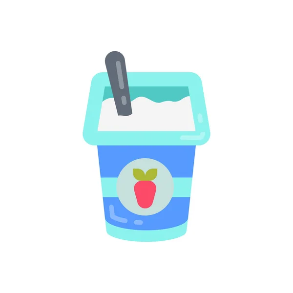 Vektör Olarak Yoğurt Simgesi Logotype — Stok Vektör