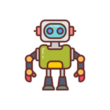 Vektör olarak insansı simge. Logotype