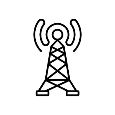 Kablosuz güç iletim simgesi vektörde. Logotype