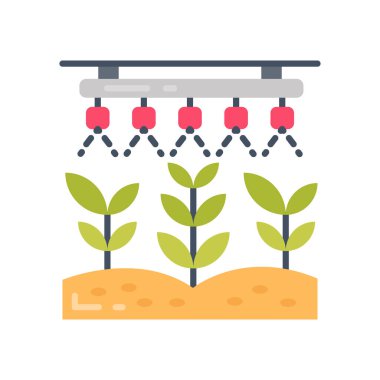 Vektör olarak akıllı tarım simgesi. Logotype