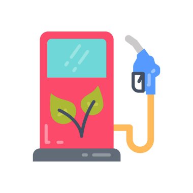 Biyoyakıt ikonu vektörde. Logotype