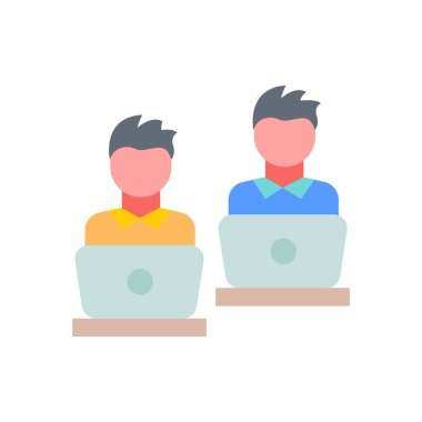 Turing Test simgesi vektörde. Logotype