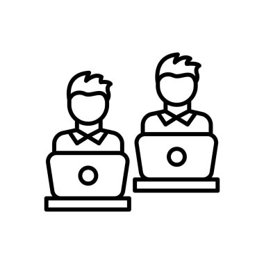 Turing Test simgesi vektörde. Logotype