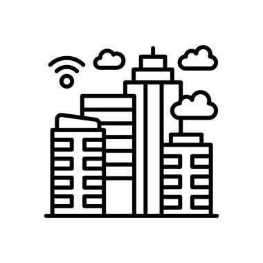 Akıllı Şehir ikonu. Logotype