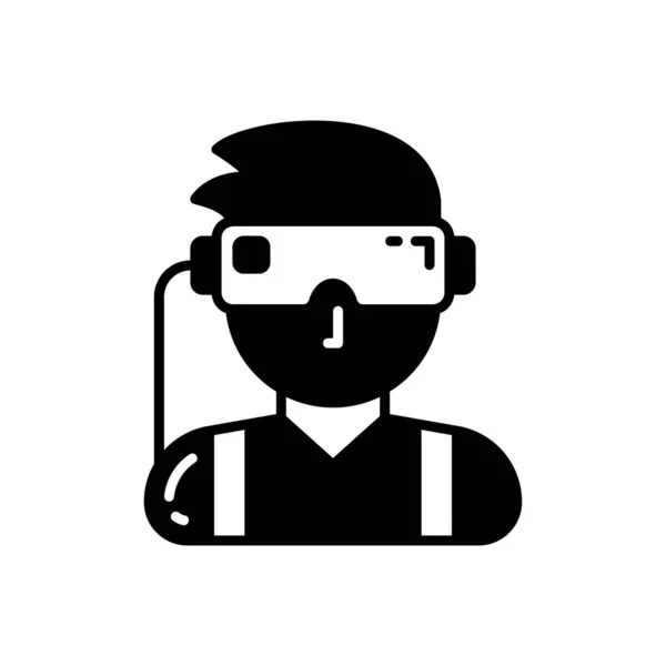 Icône Réalité Virtuelle Dans Vecteur Logotype — Image vectorielle
