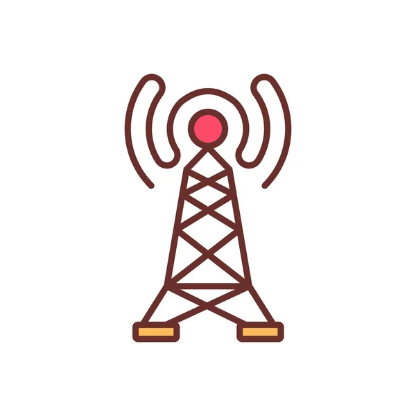 Ícone Transmissão Energia Sem Fio Vetor Logotipo — Vetor de Stock