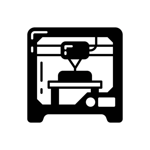 Icône Impression Vecteur Logotype — Image vectorielle