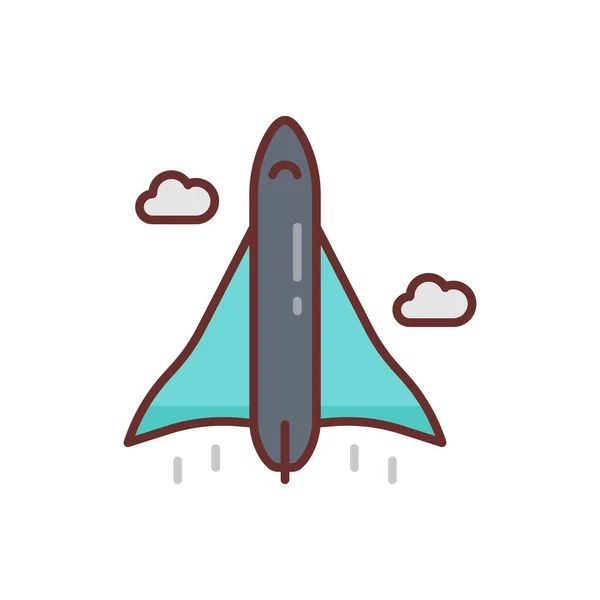 Hypersonisch Transport Icoon Vector Logotype — Stockvector