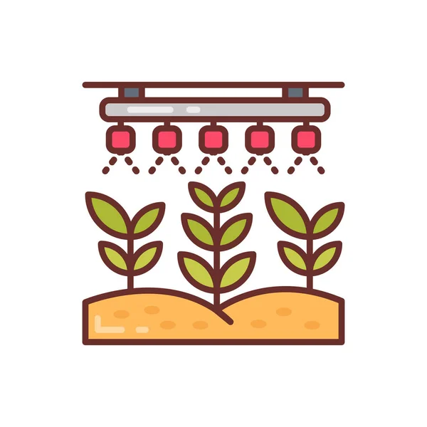 Ícone Agricultura Inteligente Vetor Logotipo — Vetor de Stock