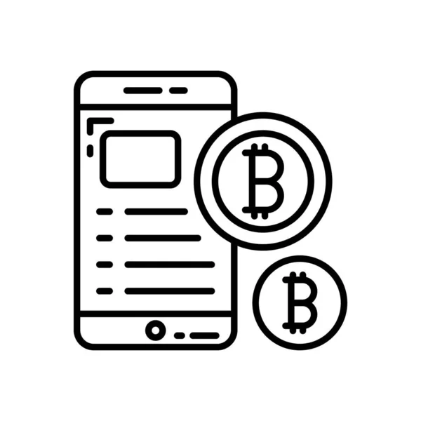 Digital Currency Icon Vector Logotype — Stock Vector