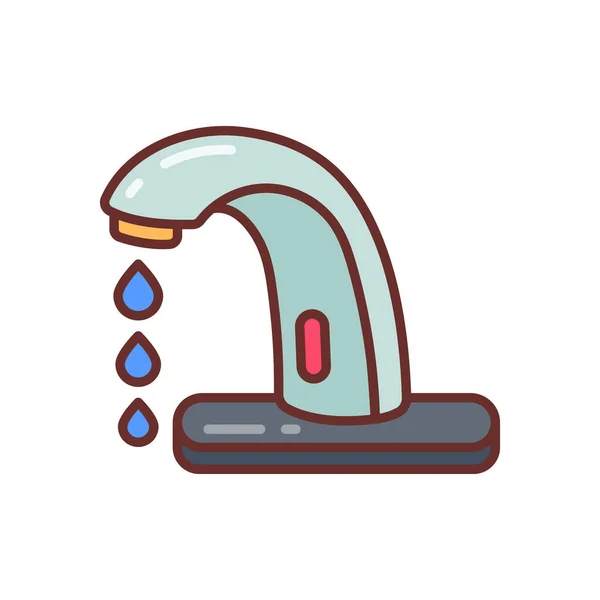 Smart Vattenhantering Ikon Vektor Logotyp — Stock vektor