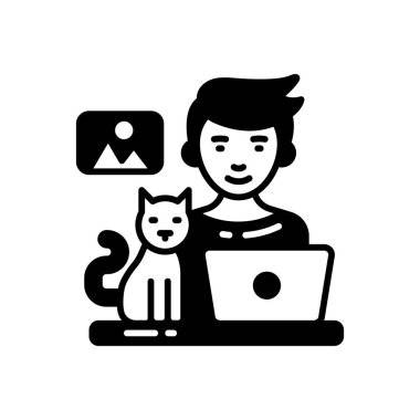 Vektör olarak serbest çalışan simgesi. Logotype