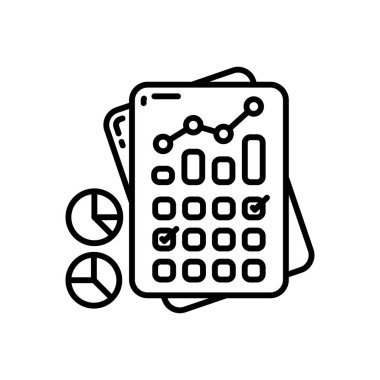 Günlük Rapor simgesi vektör. Logotype