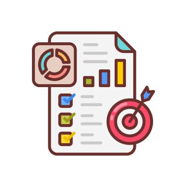 Project Management icon in vector. Logotype