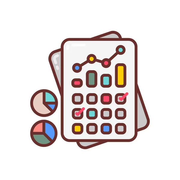 Daily Report Icon Vector — 스톡 벡터