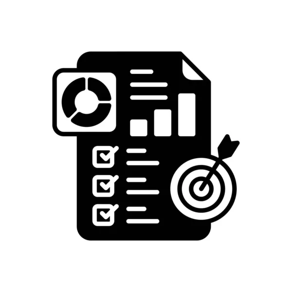 Project Management Icon Vector Logotype — Archivo Imágenes Vectoriales