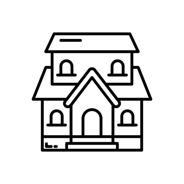Icône Maison Vecteur Logotype — Image vectorielle