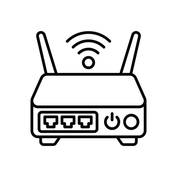 Icona Del Router Nel Vettore Logotipo — Vettoriale Stock