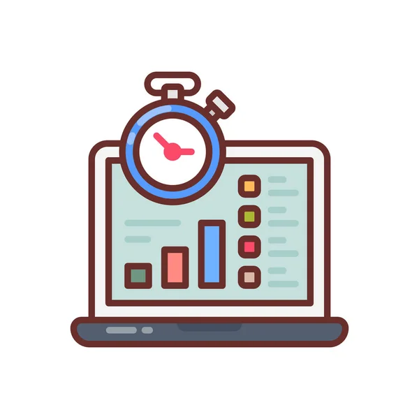 Projekt Tracking Symbol Vektor Logotyp — Stockvektor
