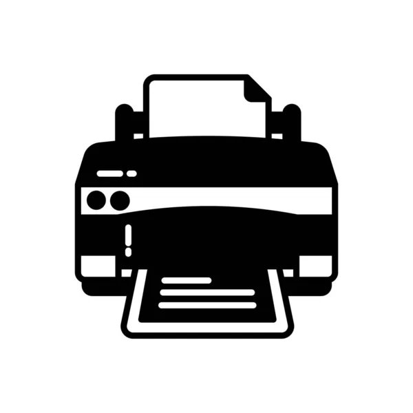 Vektör Olarak Yazıcı Simgesi Logotype — Stok Vektör