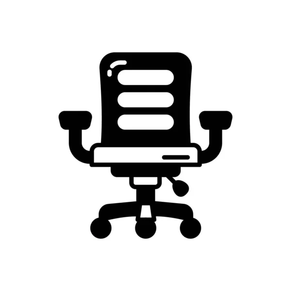 Office Chair Icon Vector Logotype — Stock Vector