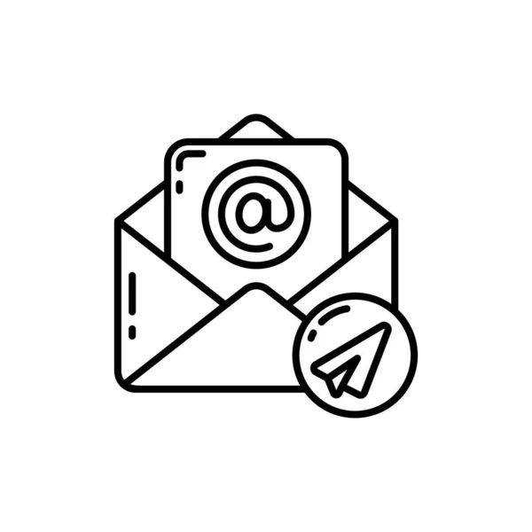 Mail Icoon Vector Logotype — Stockvector