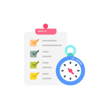 Vektör olarak son teslim tarihi simgesi. Logotype