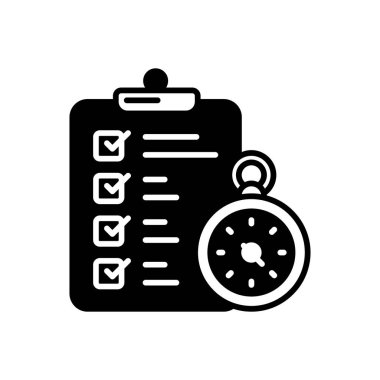 Vektör olarak son teslim tarihi simgesi. Logotype