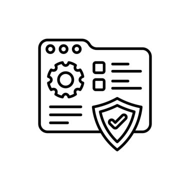 Vektör olarak Güvenlik simgesini çalıştır. Logotype