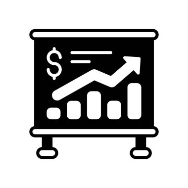 Gelir simgesi vektörde. Logotype