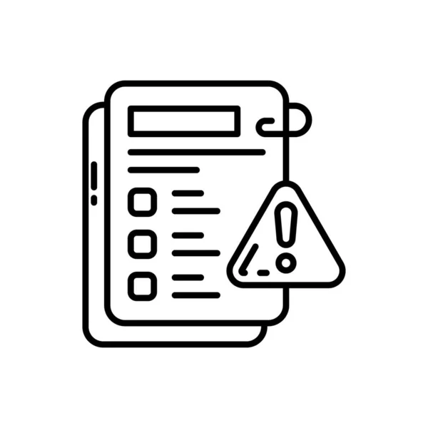 Icône Documents Priorité Dans Vecteur Logotype — Image vectorielle