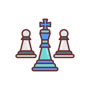 Strateji oyunları ikonu. Logotype