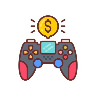 Esports simgesi vektörde. Logotype