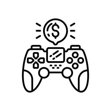 Esports simgesi vektörde. Logotype