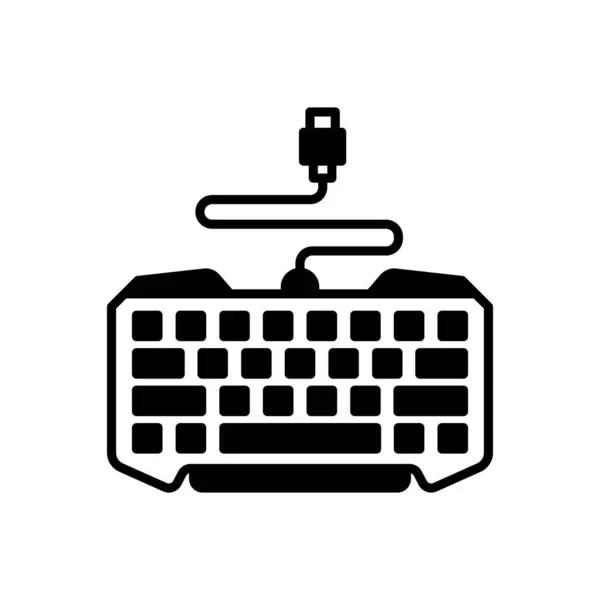 Esports Klavye Simgesi Vektör Logotype — Stok Vektör