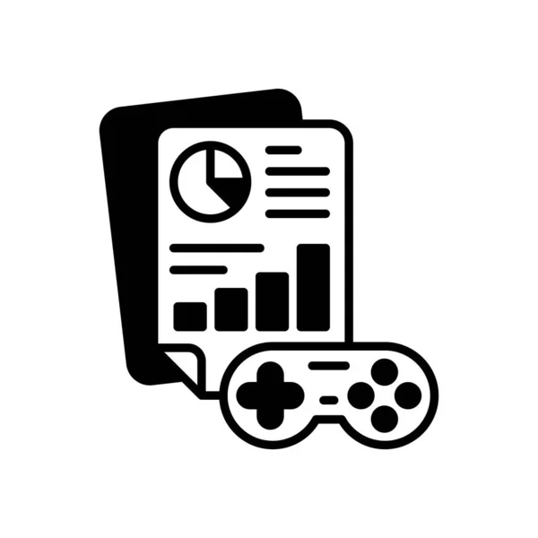 Ikona Esports Analytics Vektoru Logotyp — Stockový vektor